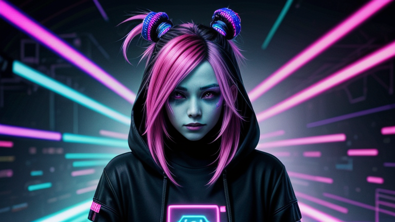 AI Generated Car and Cyberpunk Art Preview