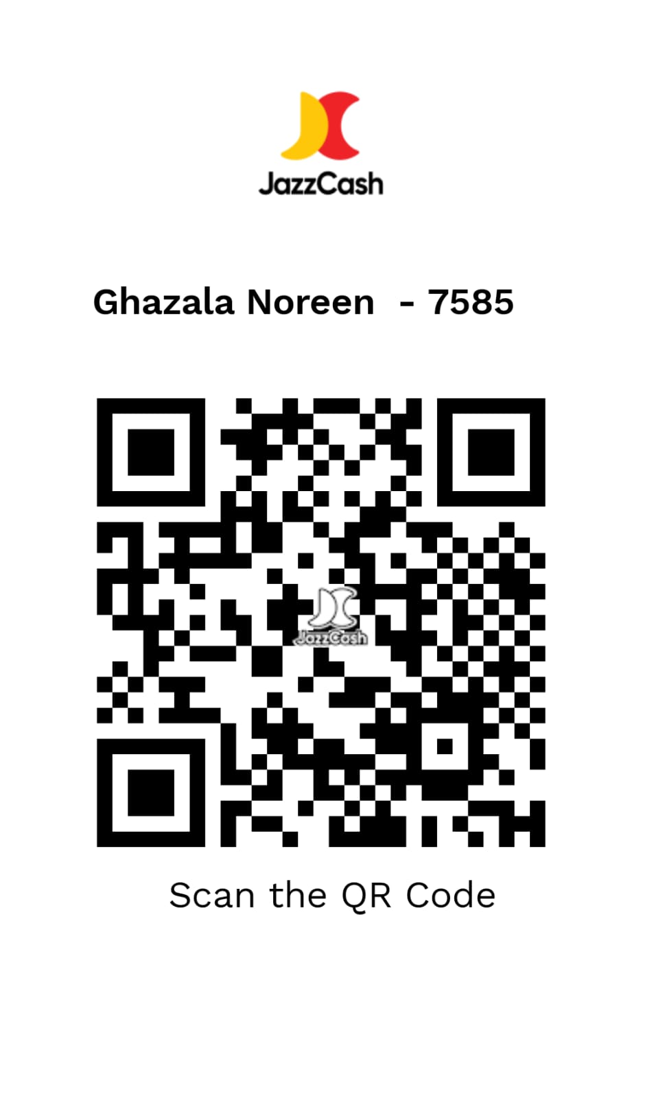 JazzCash QR Code